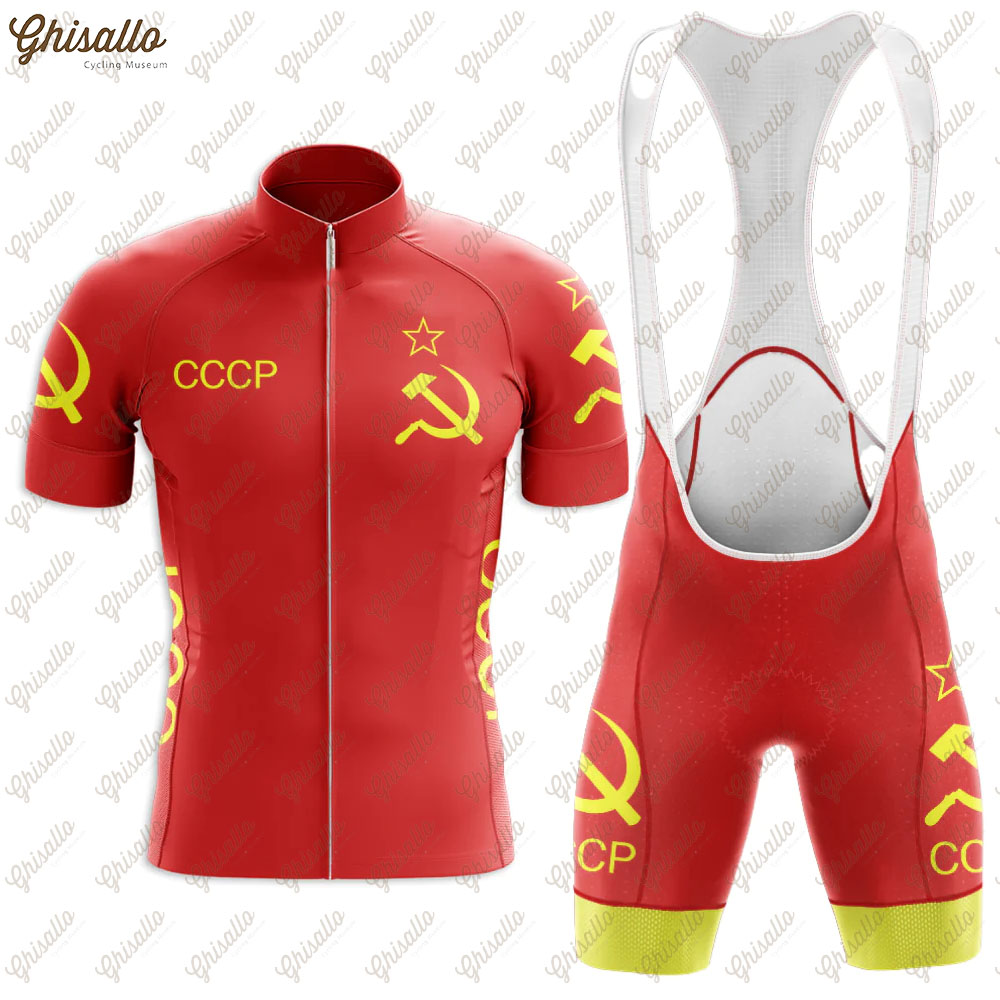 Cycling Commuter Shorts - أحمر ريترو فريق الترياتلون مجموعة جيرسي
