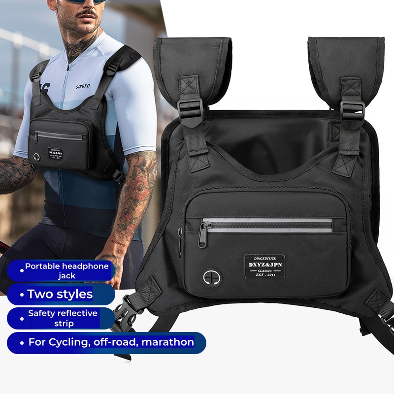 تكتيكات حقيبة صدر للرجال شبكة  - مراجعة Reflective Vest Cycling وسعره