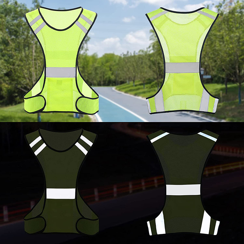 سترة أمان عاكسة من الشبك الفلو - مراجعة Reflective Vest Cycling وسعره
